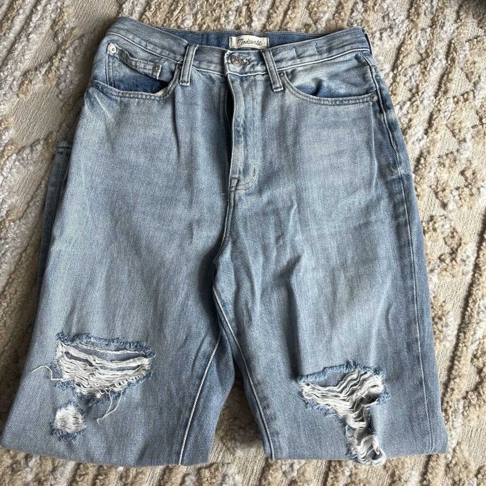 Madewell Jeans Women Size 27 Blue The Mom Jean Light Wash